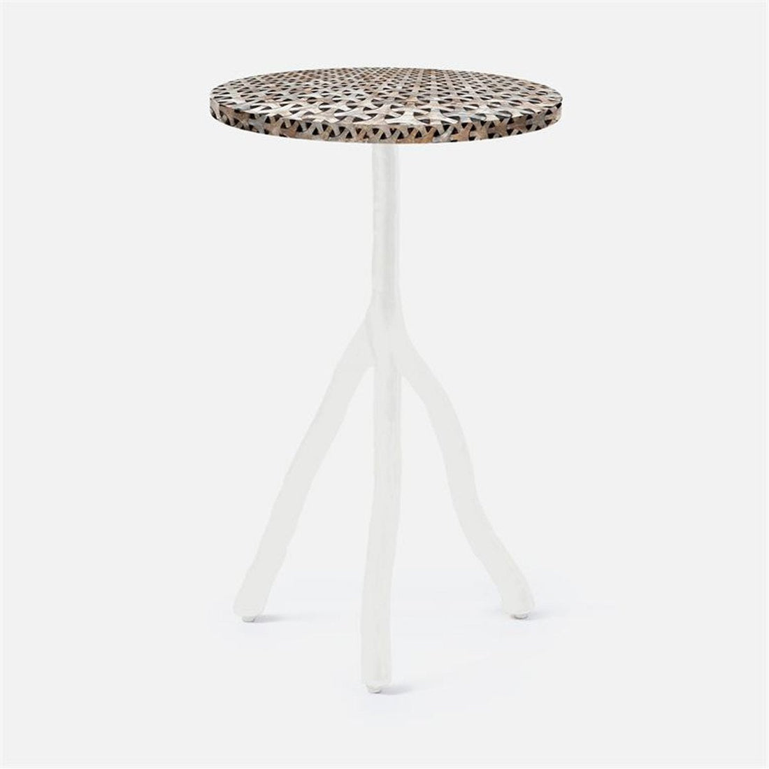 Made Goods Royce Abstract Branch 16-Inch Accent Table in Shell Top