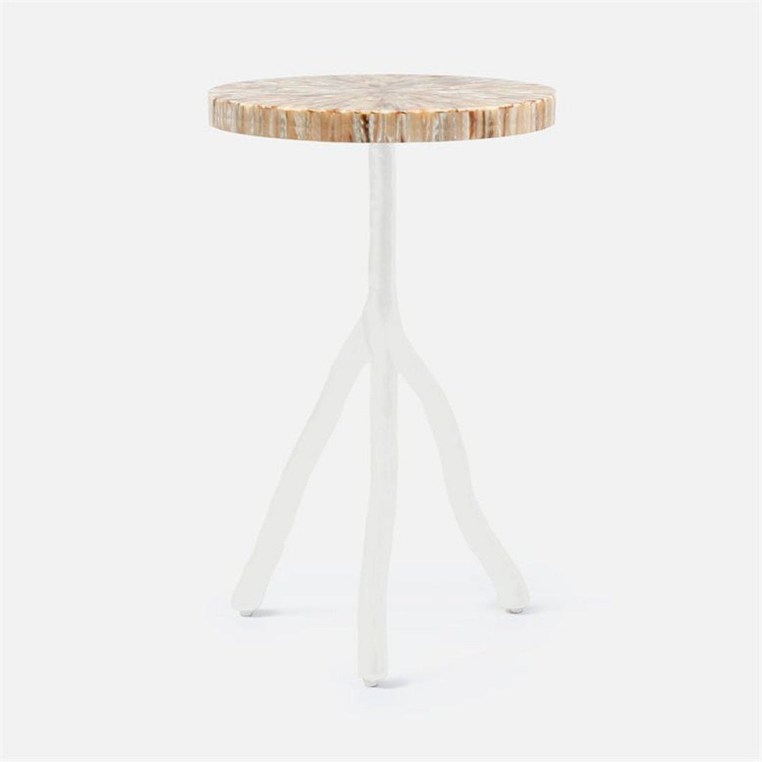 Made Goods Royce Abstract Branch 16-Inch Accent Table in Shell Top