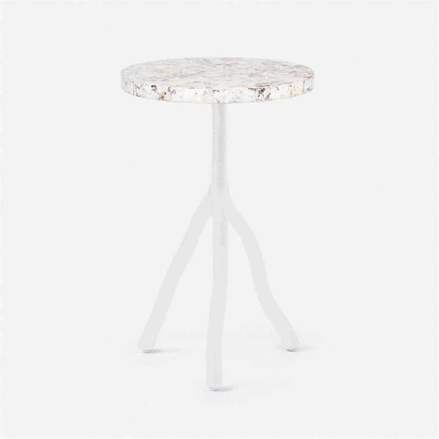 Made Goods Royce Abstract Branch 16-Inch Accent Table in Shell Top