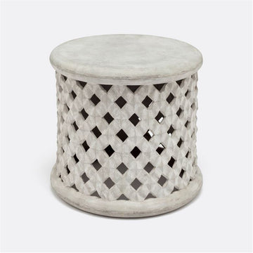 Made Goods Sandra Hexagonal Cut-Out Outdoor Stool