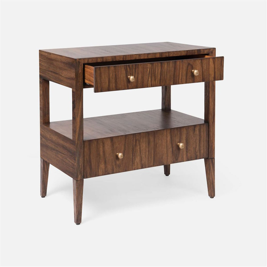 Made Goods Solaris Brazilian Wood Double Nightstand