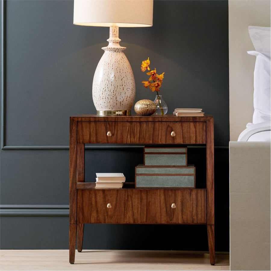 Made Goods Solaris Brazilian Wood Double Nightstand