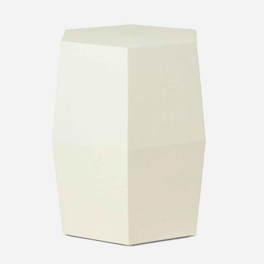 Made Goods Sutton Hexagonal Faux Raffia Stool