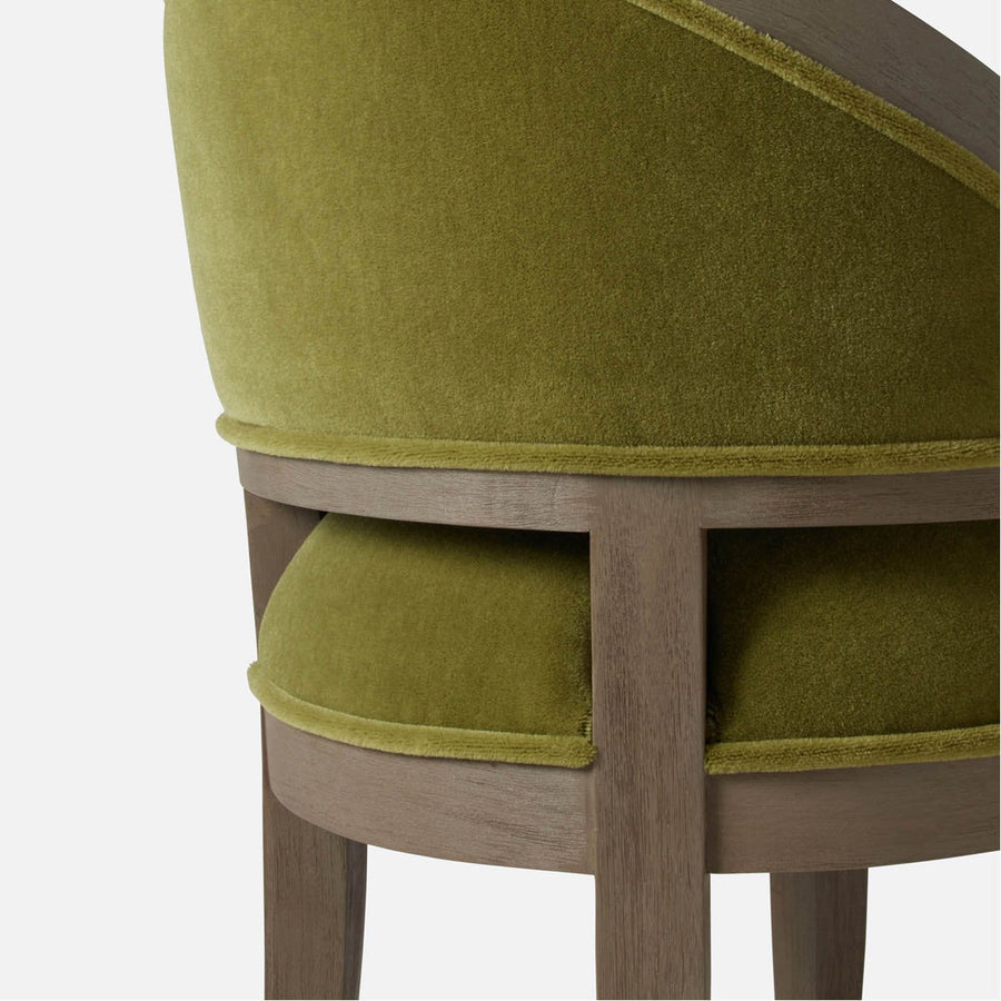 Made Goods Sylvie Curved Back Counter Stool in Havel Velvet