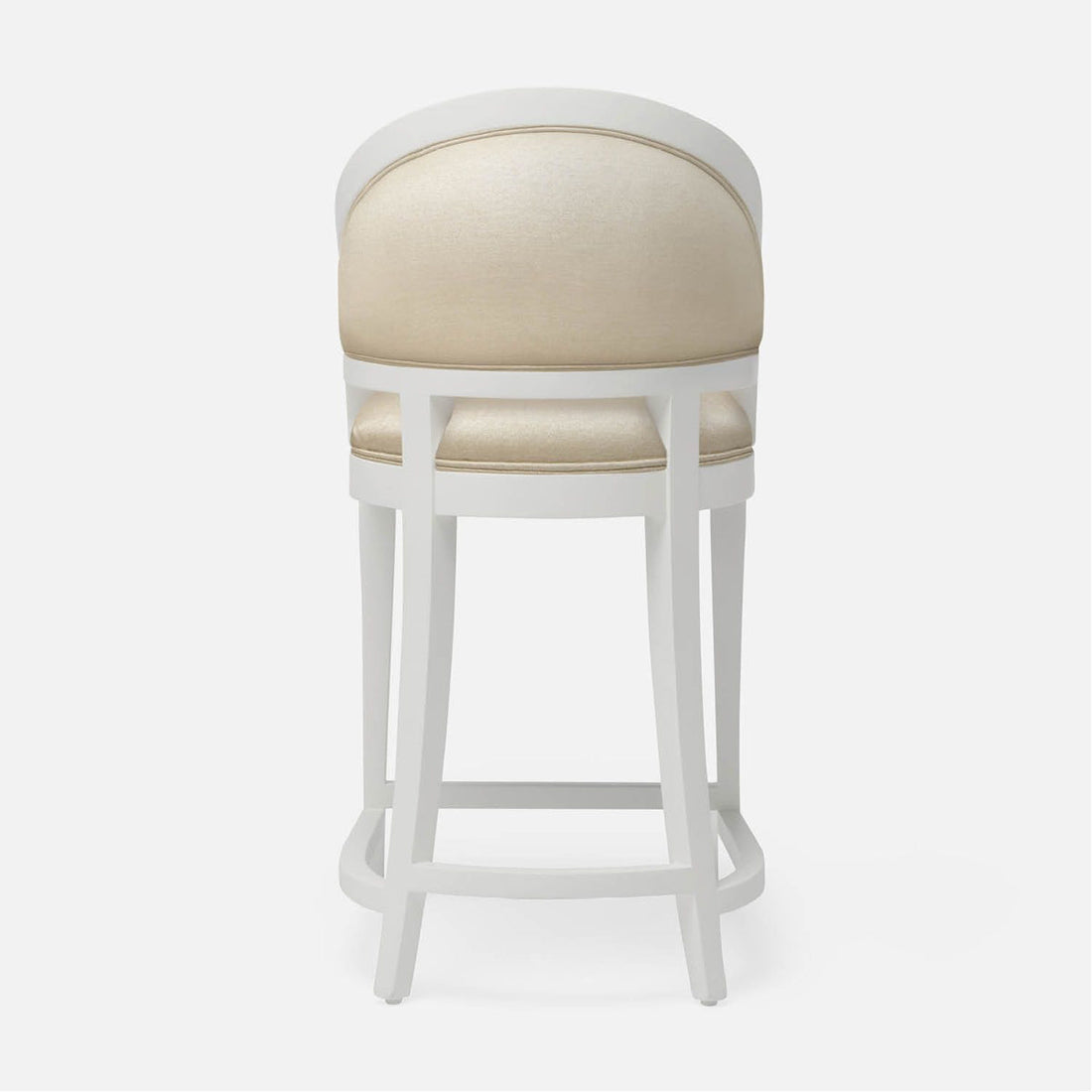 Made Goods Sylvie Curved Back Counter Stool in Mondego Cotton Jute