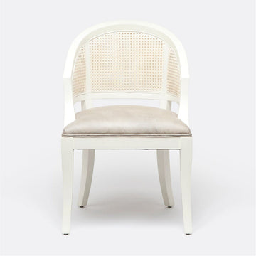 Made Goods Sylvie Curved Cane Back Dining Chair in Humboldt Cotton Jute