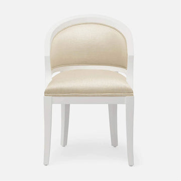 Made Goods Sylvie Curved Back Dining Chair in Weser Fabric