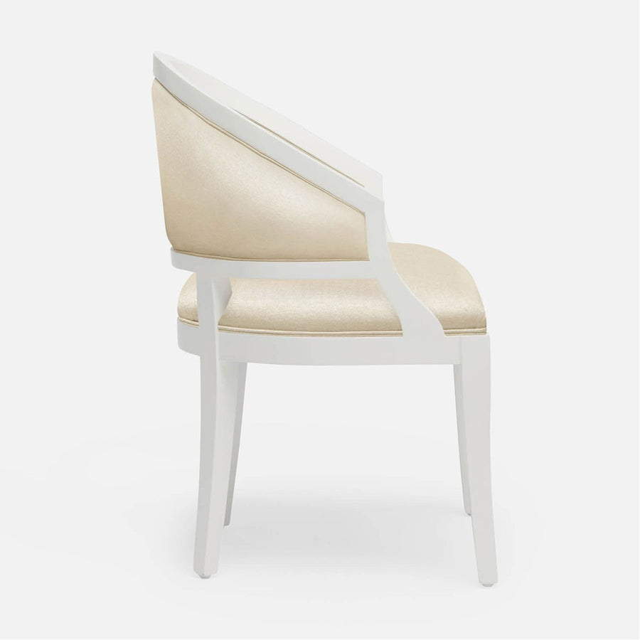 Made Goods Sylvie Curved Back Dining Chair, Humboldt Cotton Jute