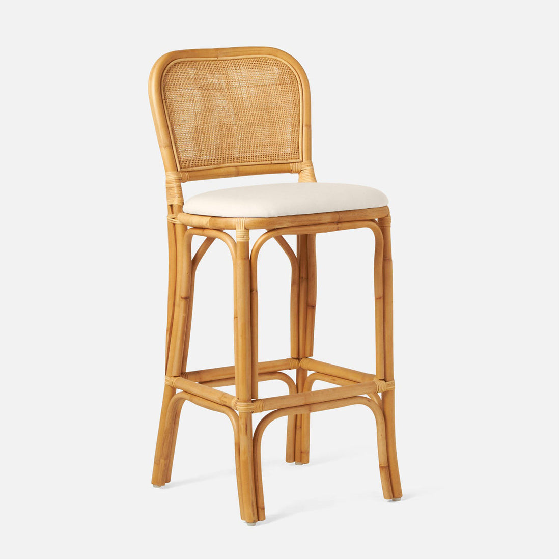 Made Goods Tatum Upholstered Bar Stool in Alsek Fabric