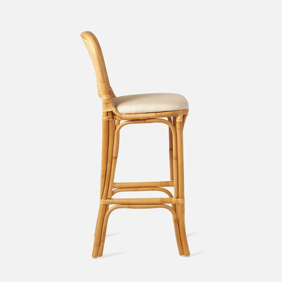 Made Goods Tatum Upholstered Bar Stool in Bassac Leather