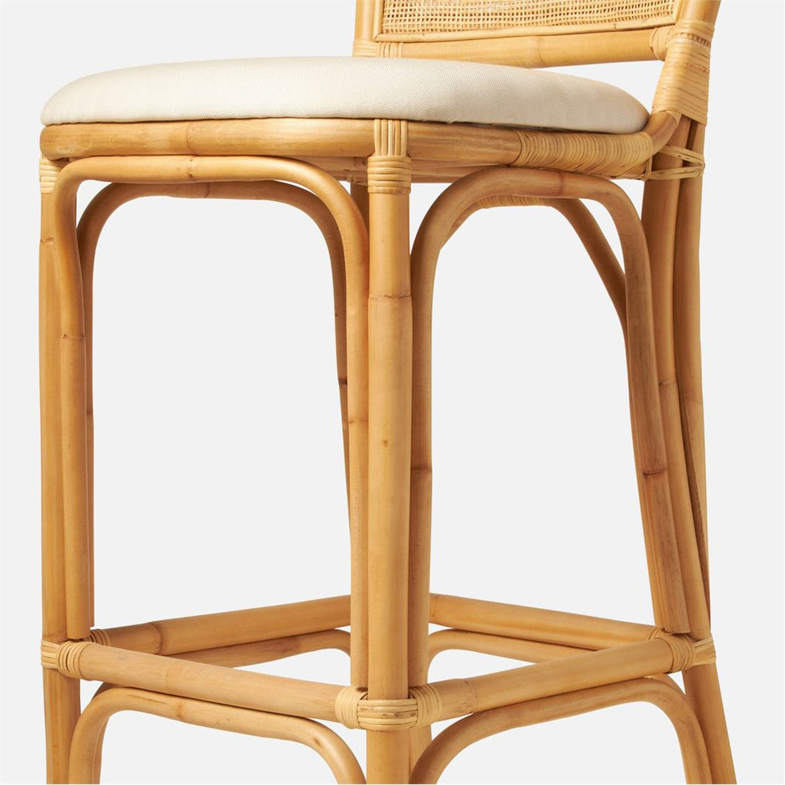 Made Goods Tatum Upholstered Bar Stool in Colorado Leather