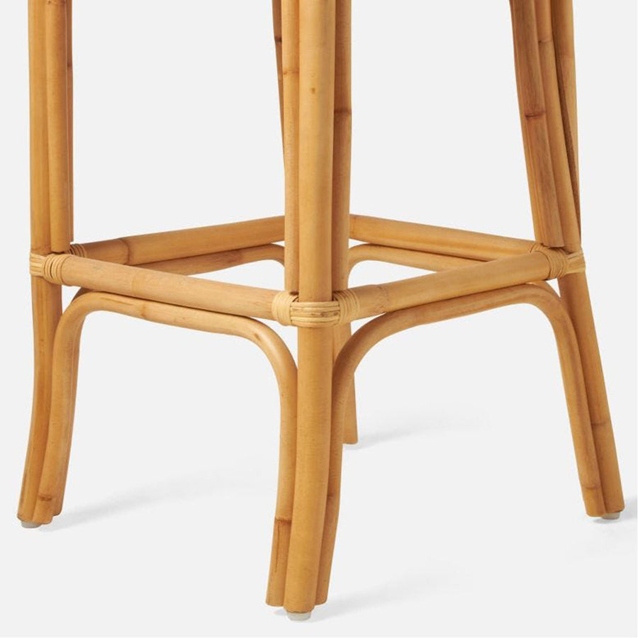 Made Goods Tatum Upholstered Bar Stool in Ettrick Cotton Jute