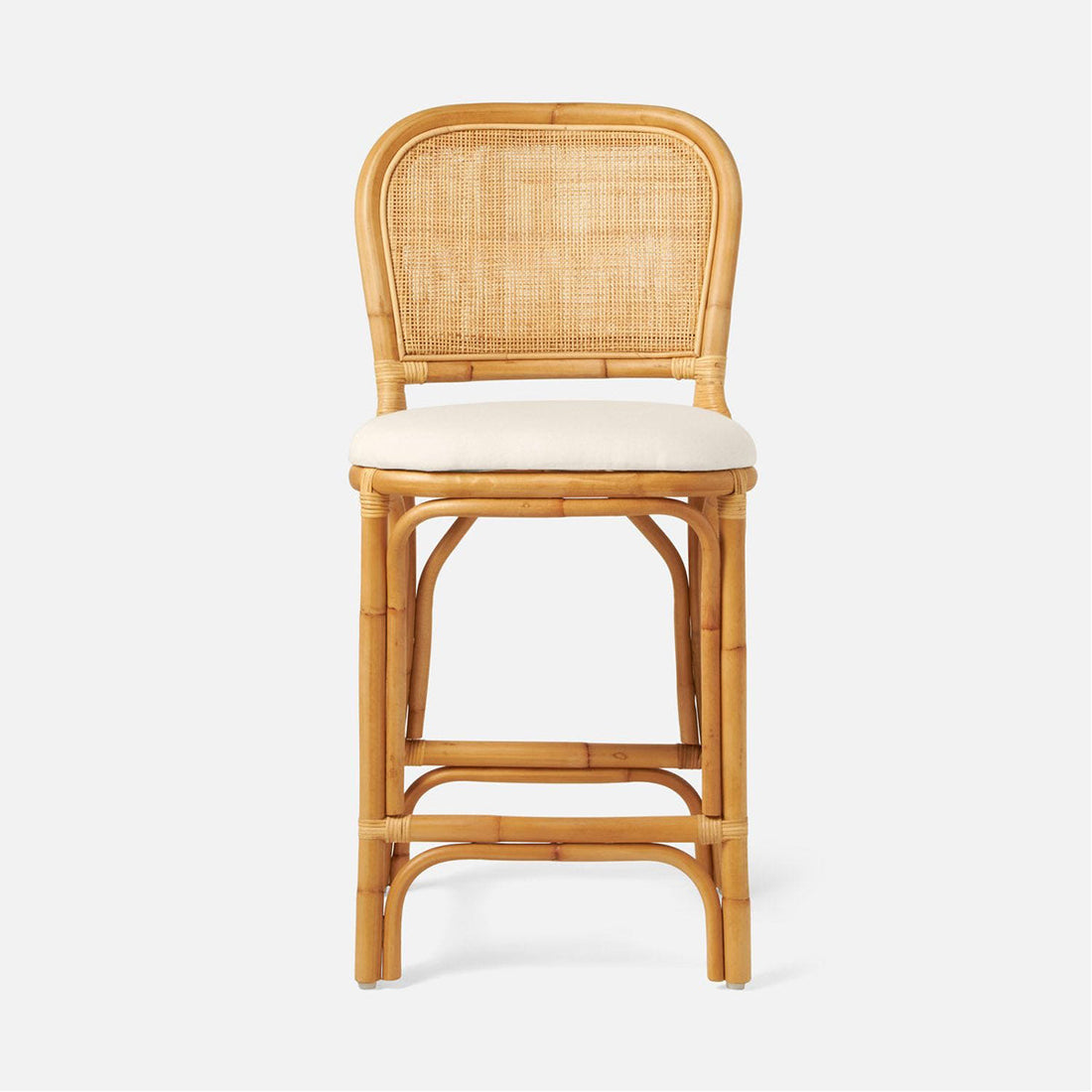 Made Goods Tatum Upholstered Counter Stool in Humboldt Cotton Jute