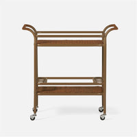 Made Goods Torrey Faux Rattan Outdoor Bar Cart