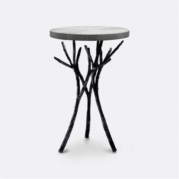 Made Goods Tressa Tree Bramble Table in Faux Shagreen Top