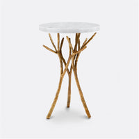 Made Goods Tressa Tree Bramble Table in Marble Top