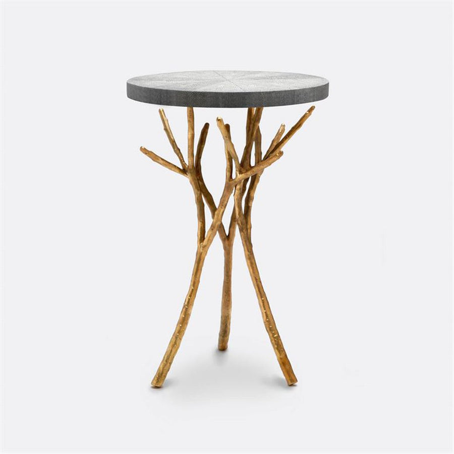 Made Goods Tressa Tree Bramble Table in Faux Shagreen Top