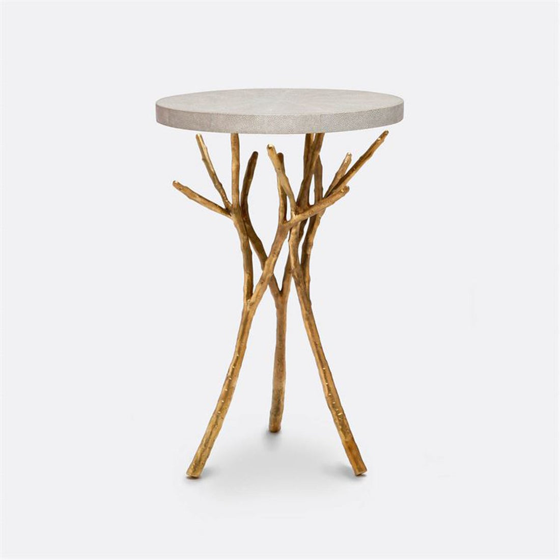 Made Goods Tressa Tree Bramble Table in Faux Shagreen Top