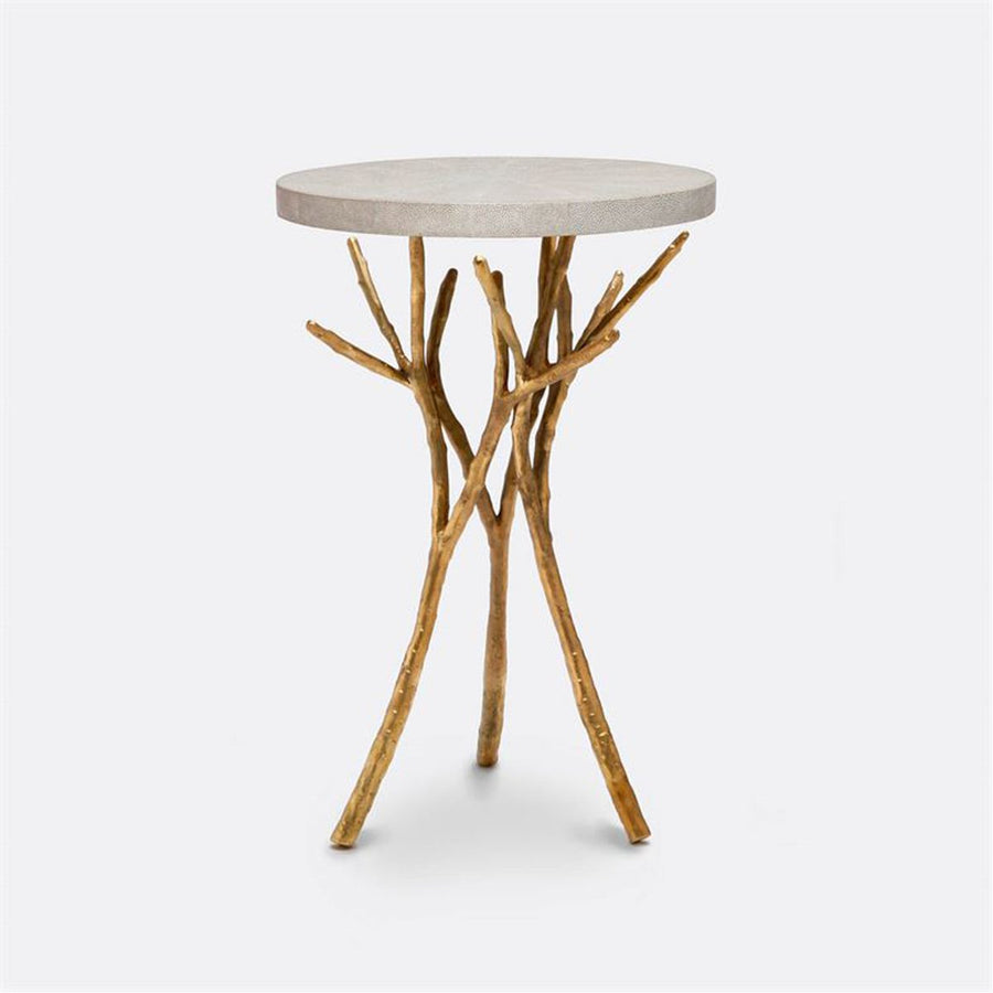 Made Goods Tressa Tree Bramble Table in Faux Shagreen Top