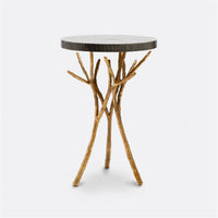 Made Goods Tressa Tree Bramble Table in Zinc Metal Top