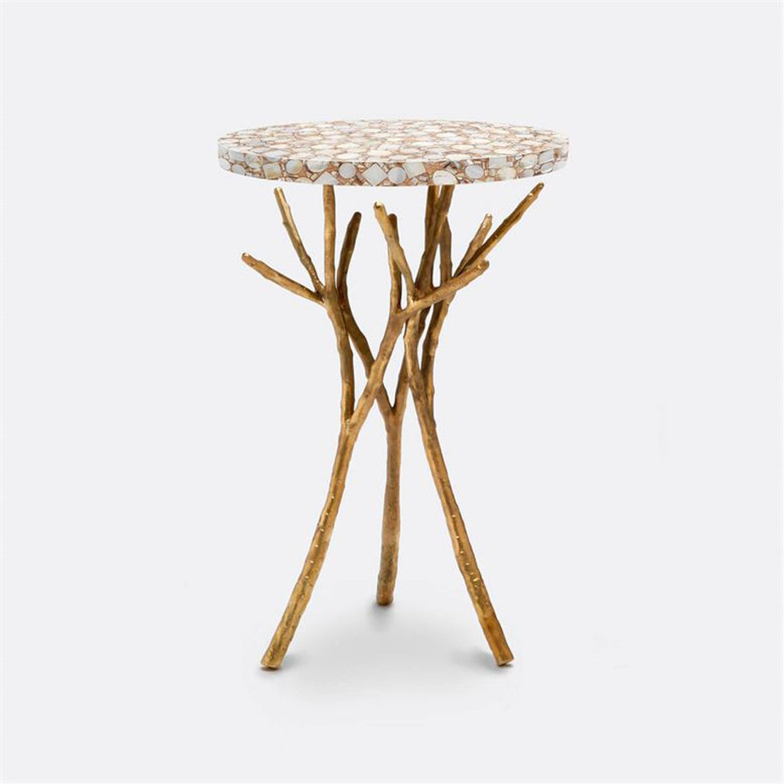 Made Goods Tressa Tree Bramble Table in Shell Top