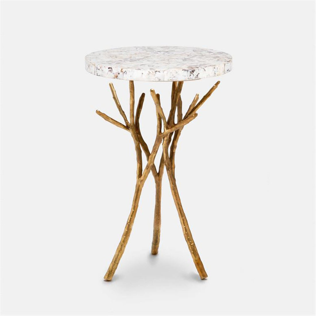 Made Goods Tressa Tree Bramble Table in Shell Top