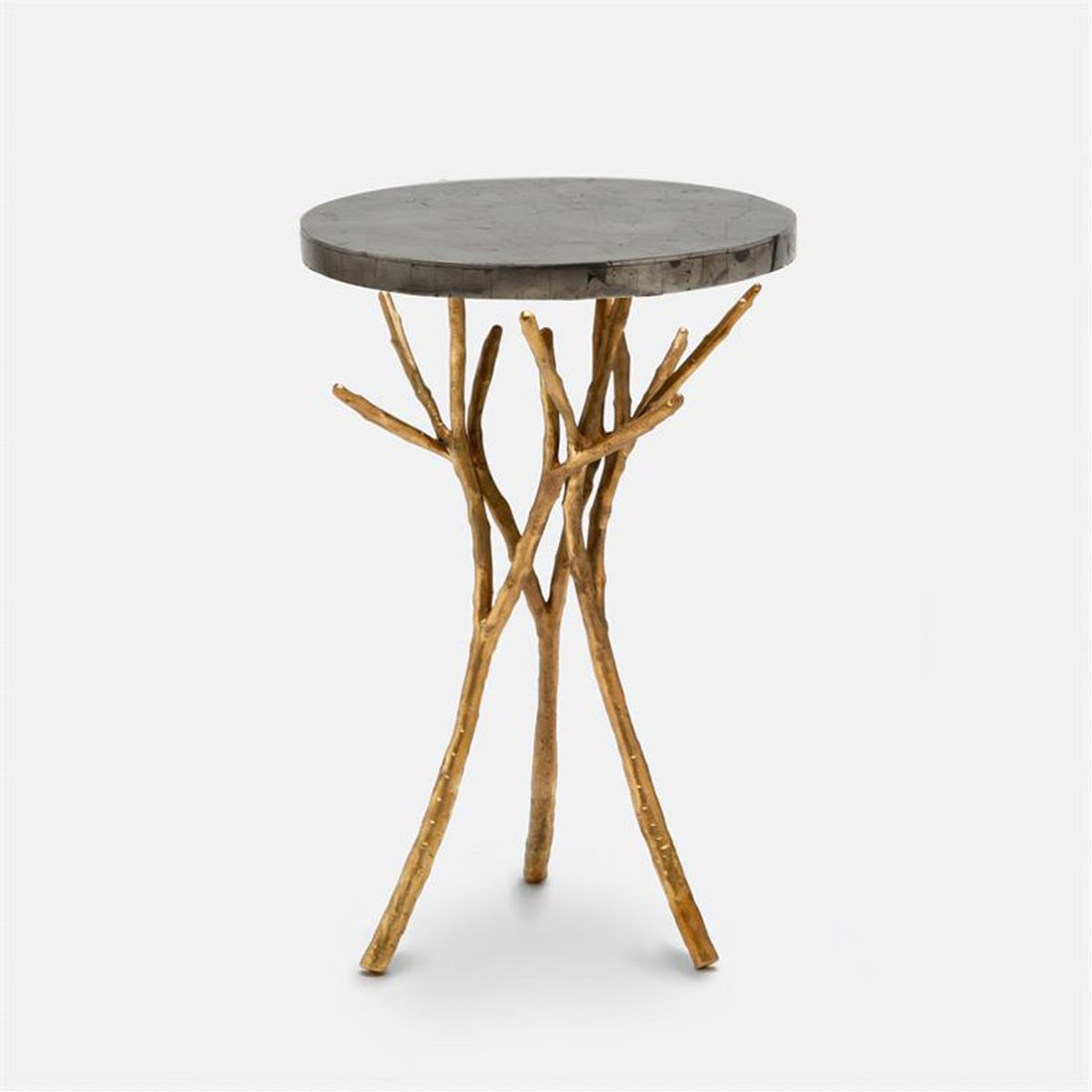 Made Goods Tressa Tree Bramble Table in Pyrite Top