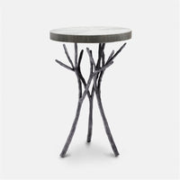 Made Goods Tressa Tree Bramble Table in Faux Shagreen Top