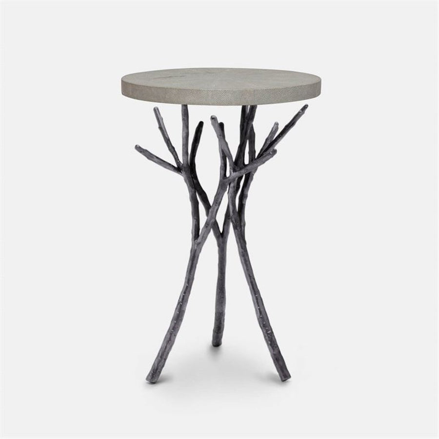 Made Goods Tressa Tree Bramble Table in Faux Shagreen Top