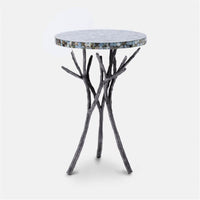 Made Goods Tressa Tree Bramble Table in Resin and Shell Top