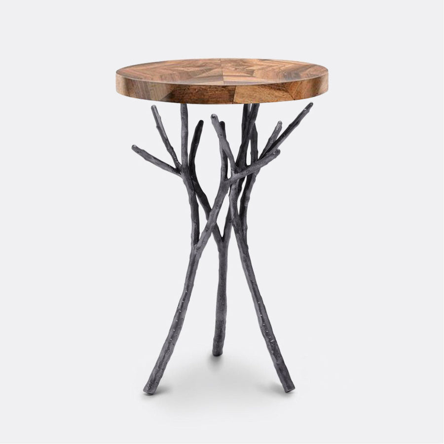 Made Goods Tressa Tree Bramble Table in Banana Bark Top