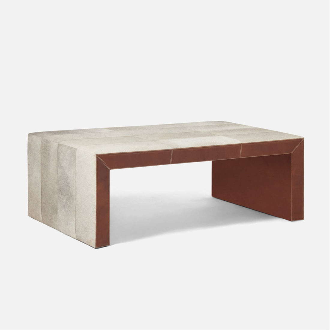 Made Goods Trevor Contrast Hide Waterfall Coffee Table