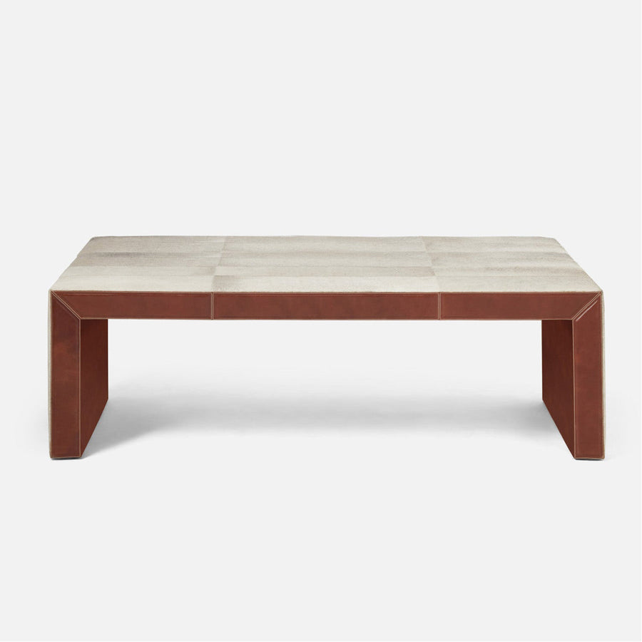 Made Goods Trevor Contrast Hide Waterfall Coffee Table