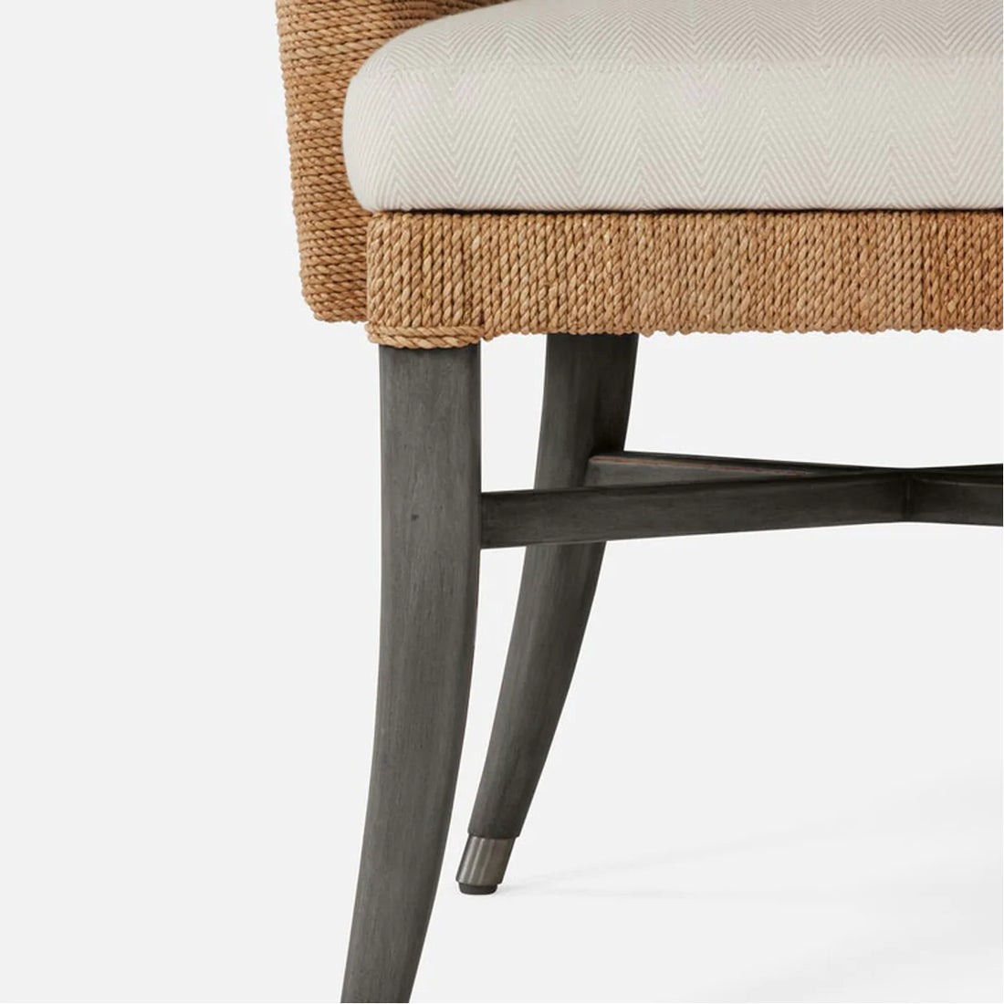 Made Goods Vivaan Shell Upholstered Dining Chair in Alsek Fabric