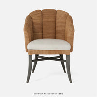 Made Goods Vivaan Shell Upholstered Dining Chair in Alsek Fabric