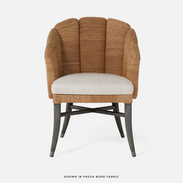 Made Goods Vivaan Shell Upholstered Dining Chair, Rhone Leather