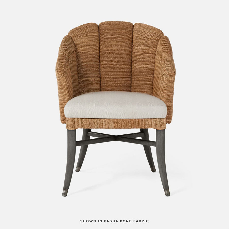 Made Goods Vivaan Shell Upholstered Dining Chair, Rhone Leather