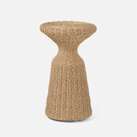 Made Goods VIV Woven Hourglass-Shaped Outdoor Drink Table