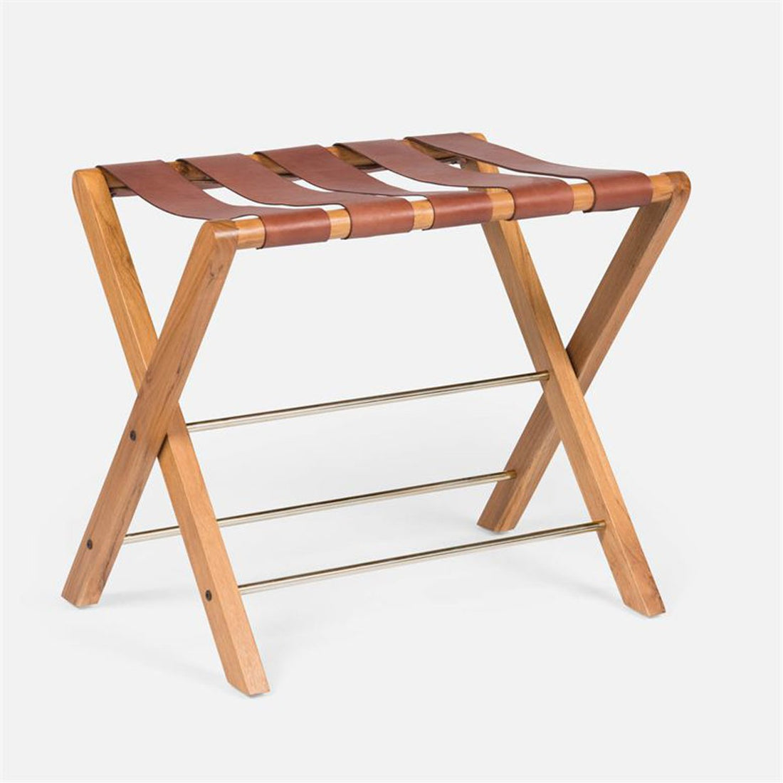 Made Goods Walvia Full-Grain Leather Luggage Rack