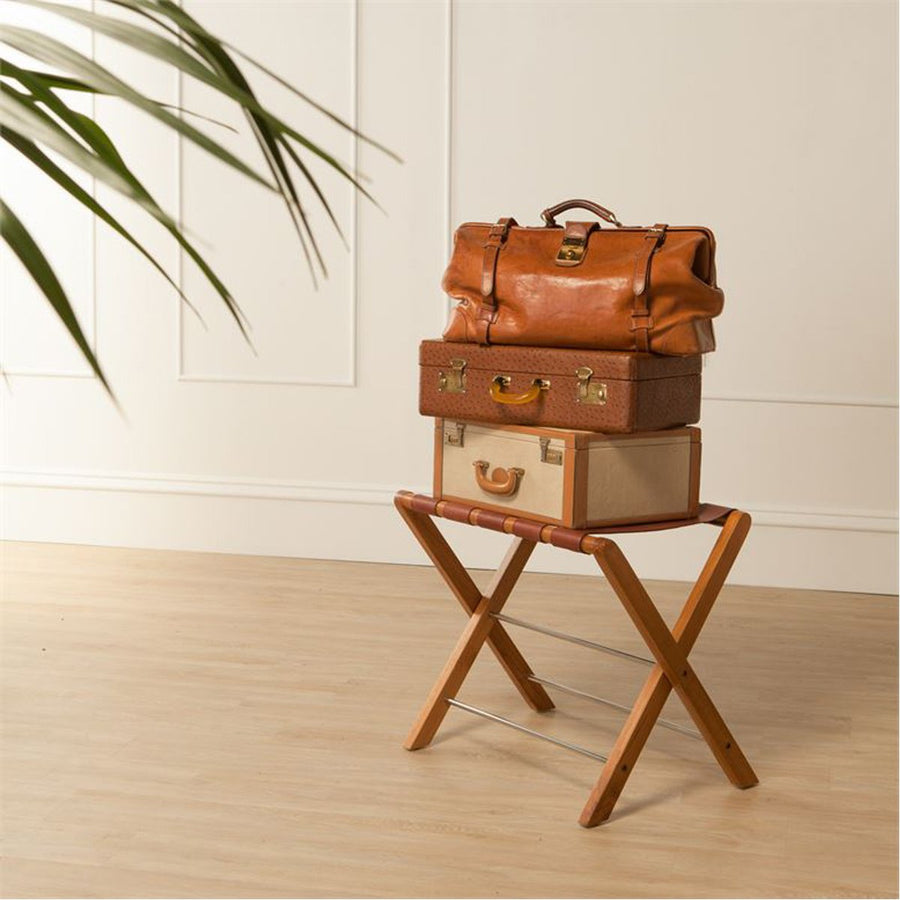 Made Goods Walvia Full-Grain Leather Luggage Rack