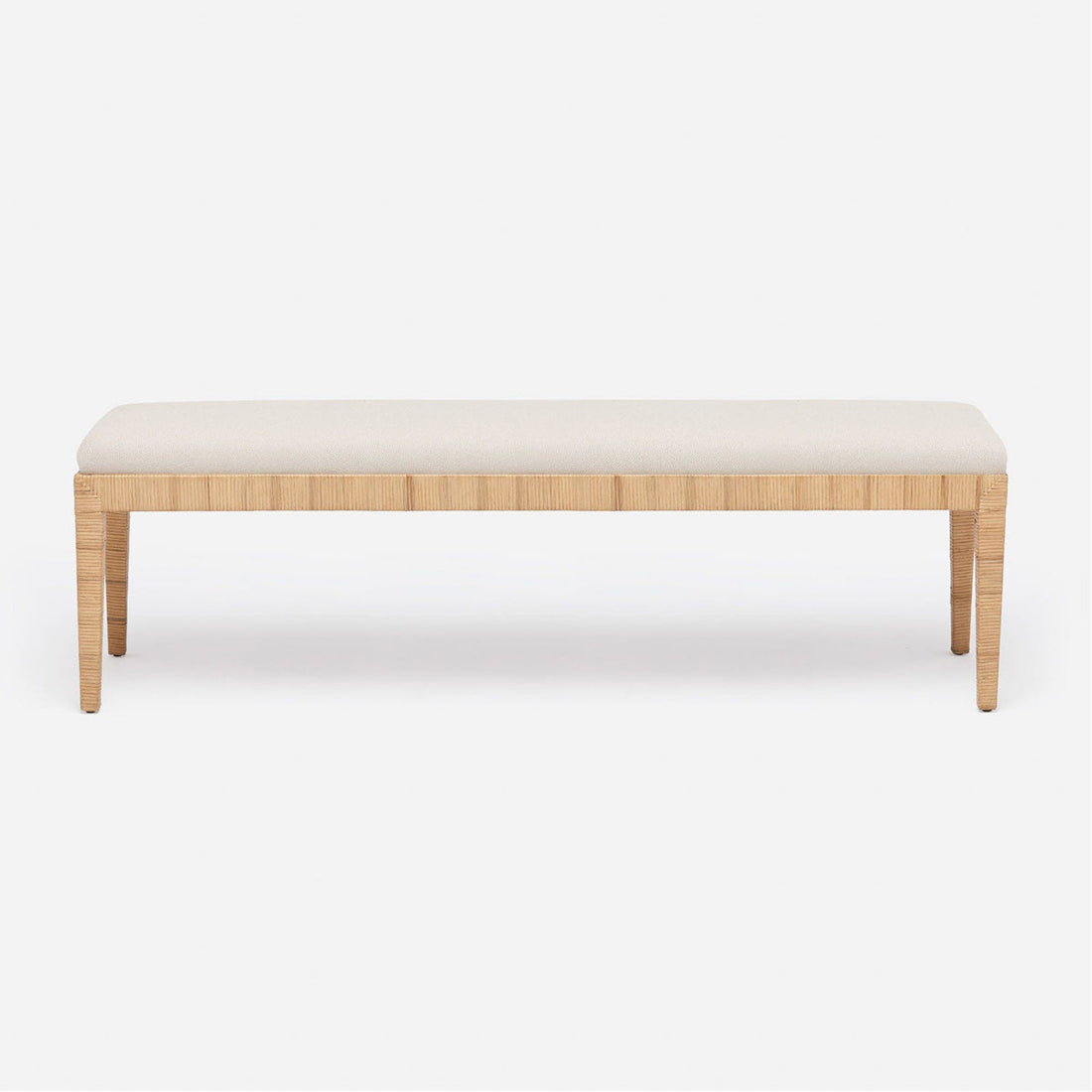 Made Goods Wren Triple Bench in Brenta Cotton/Jute