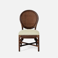 Made Goods Zondra French-Style Woven Dining Chair in Alsek Fabric