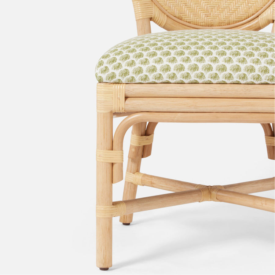 Made Goods Zondra Rattan Dining Chair in Lambro Boucle