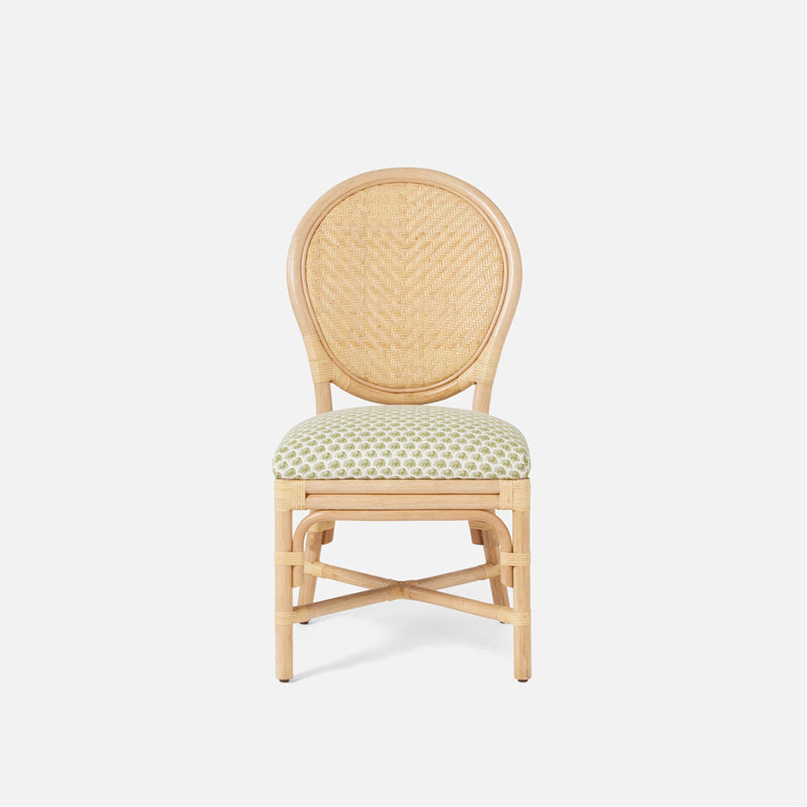 Made Goods Zondra French-Style Woven Dining Chair in Nile Fabric