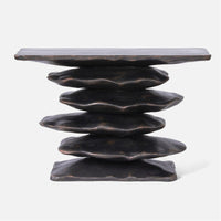 Made Goods Zuri Stacked Resin Console Table