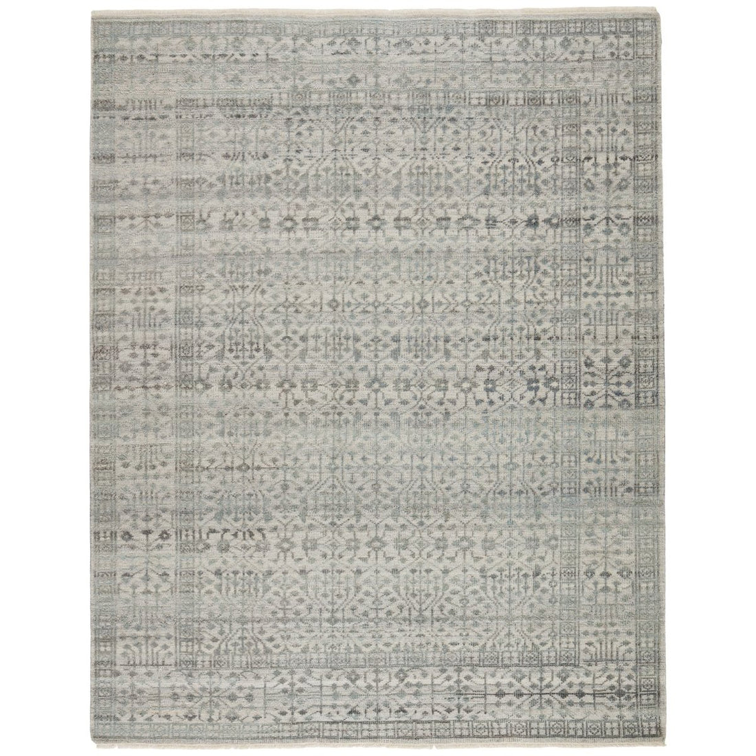 Jaipur Gaia Arinna Tribal Floral Gray Light Blue GAI02 Rug