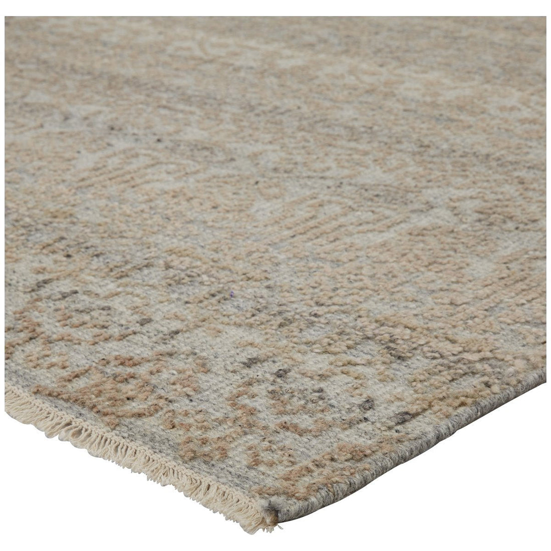 Jaipur Gaia Kora Trellis Oriental Gray Beige GAI03 Rug