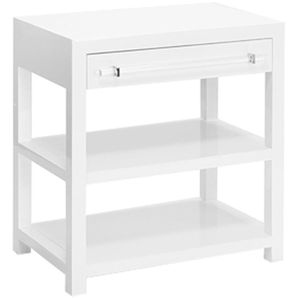 Worlds Away Garbo 1-Drawer Side Table