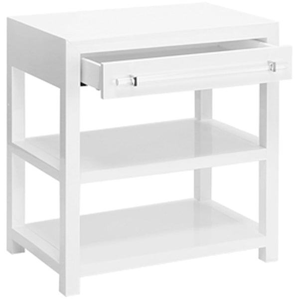 Worlds Away Garbo 1-Drawer Side Table