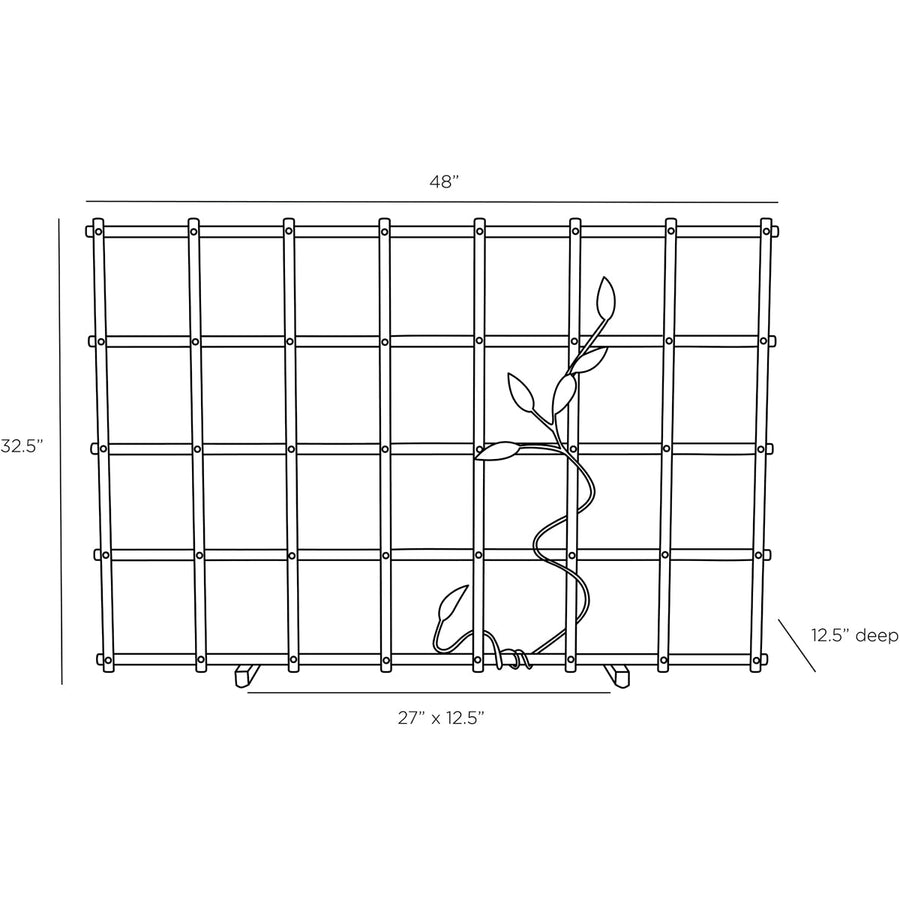 Arteriors Rivet Fire Screen